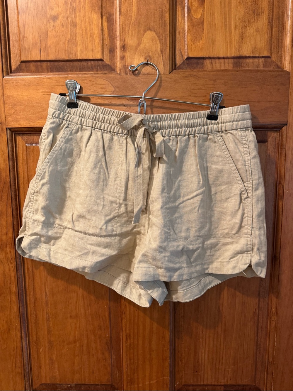 J. Crew Tan Drawstring Linen-Blend Relaxed Shorts